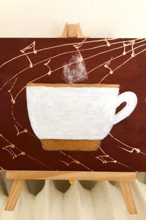 Καδράκι με κούπα καφέ