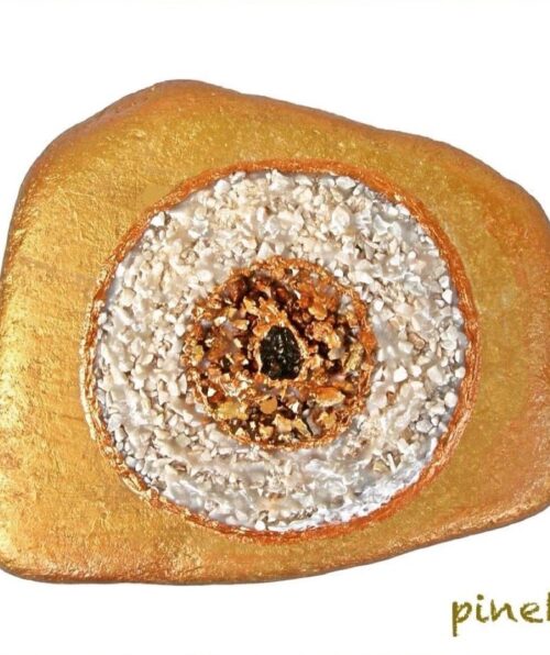 Διακοσμητική χρυσή πέτρα με μάτι