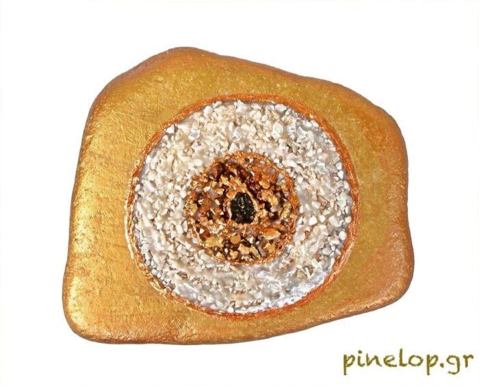 Διακοσμητική χρυσή πέτρα με μάτι