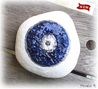 Διακοσμητική πέτρα με μπλε μάτι