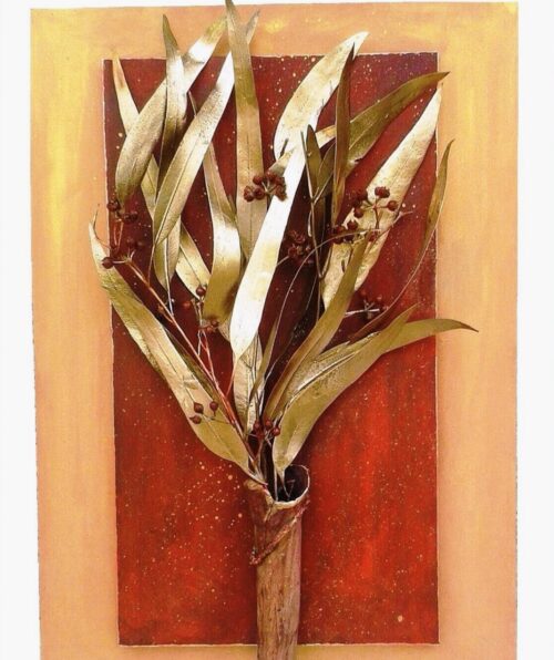 Κάδρο με χρυσά φύλλα