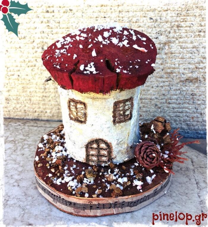 Ειδική παραγγελία χριστουγεννιάτικο μανιταρόσπιτο