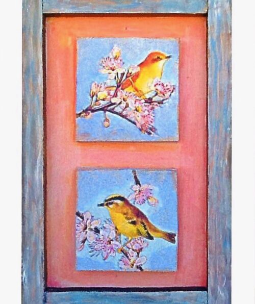 Ειδική παραγγελία καδράκι με πουλιά