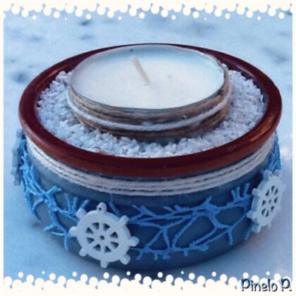 Διακοσμητικό καλοκαιρινό κηροπήγιο