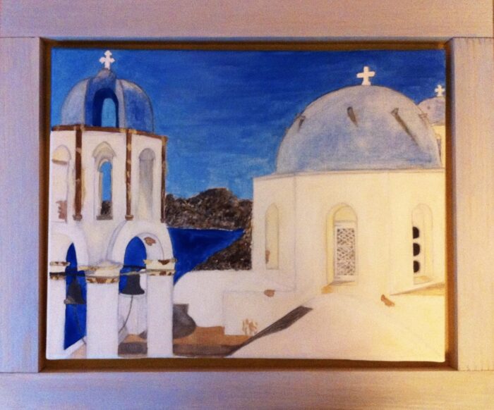 Ειδική παραγγελία κάδρο Σαντορίνη