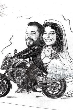 Ειδική παραγγελία μαυρόασπρο σκίτσο