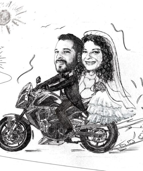 Ειδική παραγγελία μαυρόασπρο σκίτσο